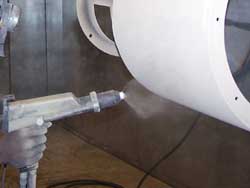 Local powder coating